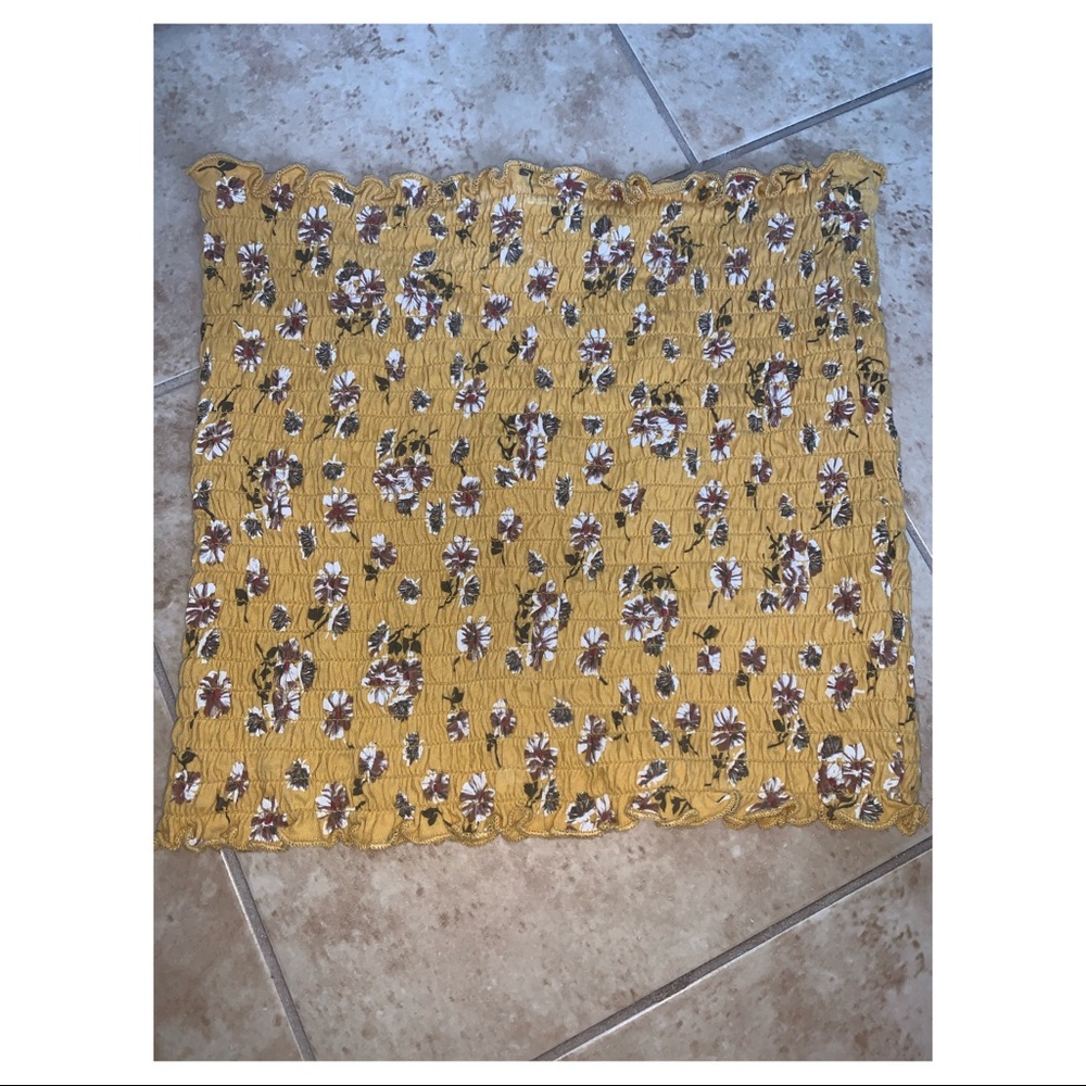 Sunshine yellow tube top